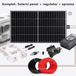 Solarni Komplet za Avtodom 12V / 24V s Trina Solar 465W Panelom, MPPT Regulatorjem in Nosilci