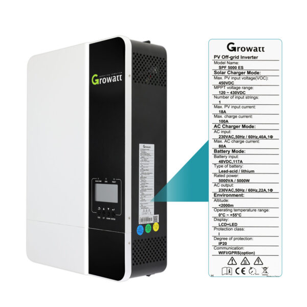 OFF-GRID SONČNA ELEKTRARNA GROWATT LI-ION-Sestavite si svoj komplet! - Image 8