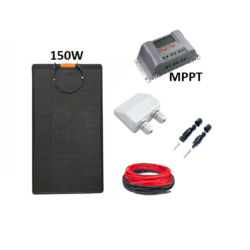 Fleksibilni Solarni komplet za avtodom 200W - MPPT20A BT