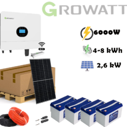 SONČNA ELEKTRARNA GROWATT 2,7kW-6000W 800Ah Wi-fi