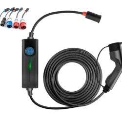Prenosni polnilnik BS-PCD050 (LCD prikaz / eno in trofazni / 5 adapterjev)