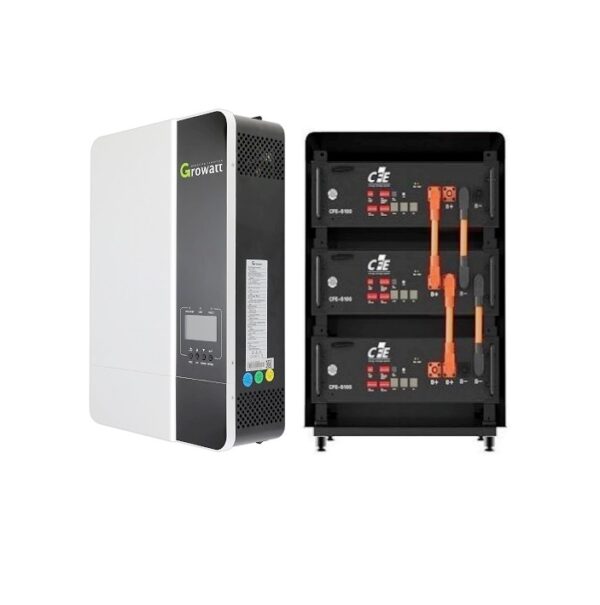 Hranilnik z 5kW enofaznim hibridnim razsmernikom in Li-ion baterijo 15kWh