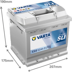 Akumulator VARTA Blue Dynamic 52Ah C22