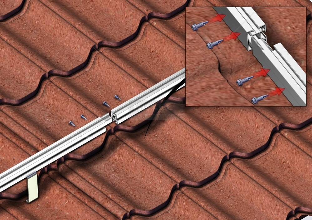 S1 Vezni vmesni element za (RAIL 3,1m PVM 30 mm) - slika 3