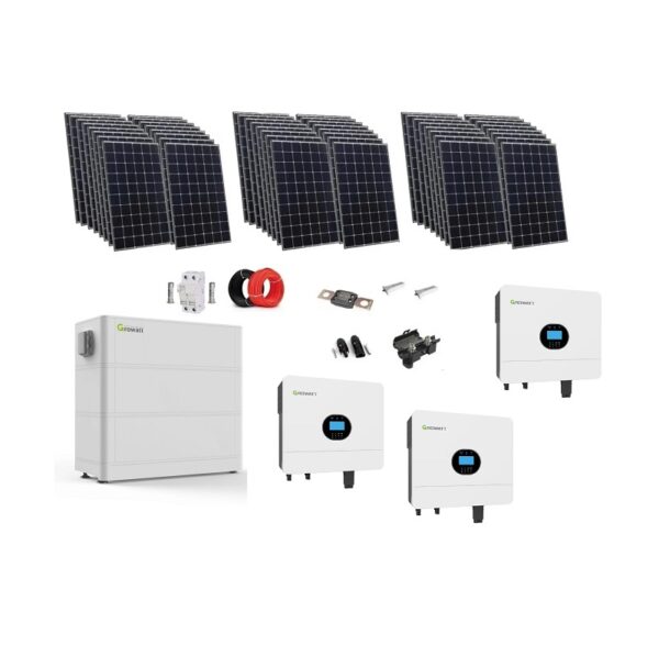 TRIFAZNA SOLARNA ELEKTRARNA GROWATT 12,4kWp z 10kWh hranilnikom