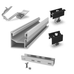 K2 Nosilna konstrukcija za 3 PV module (v ravni vrsti)