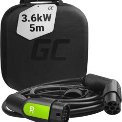 GREENCELL polnilni kabel za el. vozila TIP 2 3,6kW 16A 5m