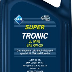 Motorno olje  Aral SuperTronic LL IV FE 0W20 5L