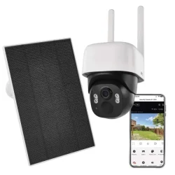 GoSmart Zunanja baterijska kamera IP-1200 WASP z WiFi in solarnim panelom