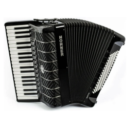 HOHNER ACCORDIONS BRAVO III 96 SILENT KEY BLK klavirska harmonika s torbo