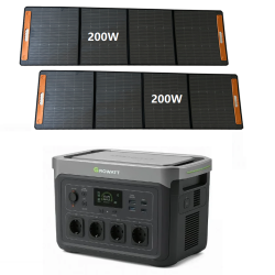 Sončna Elektrarna off-grid 2400W GROWATT INFINITY 2kWh - 2X200W  prenosna za kampiranje