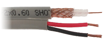 Kabel za videonadzor RG59+napajanje 100m