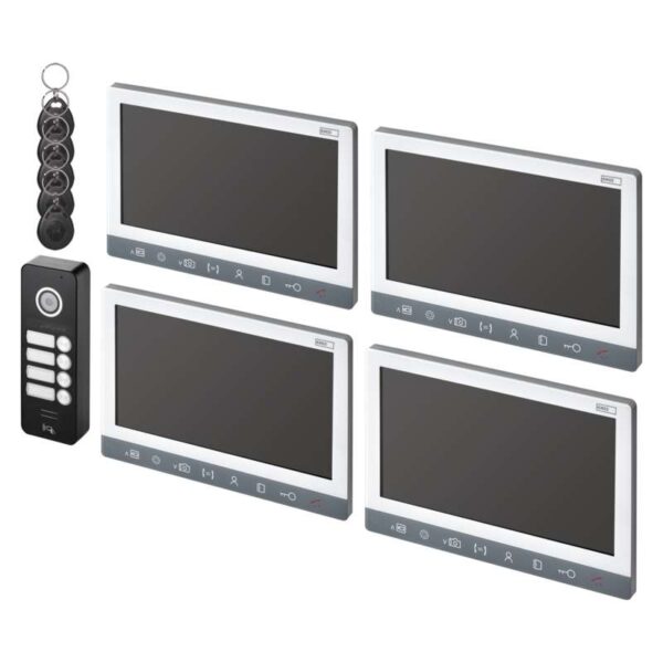 Set videodomofona EM-10AHD za 4 uporabnike
