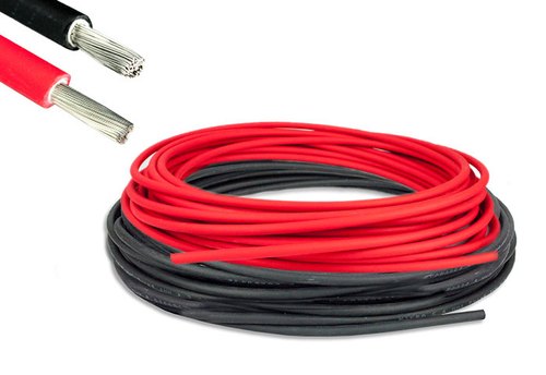 Solarni kabel 5m rdeči + 5m črni   6mm2
